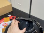 Louis Vuitton Keepall Cargo Bandoulière 25 Handbag Glossy Calfskin Leather Parisian Appliqué Beaded Rivets - Image 5