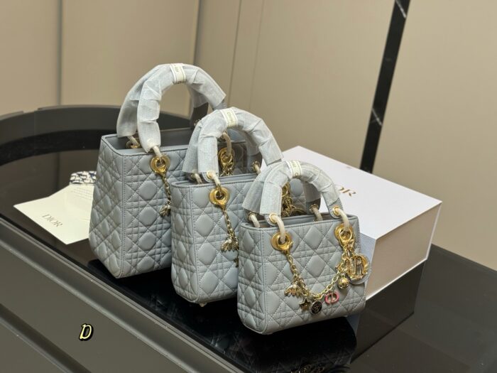 Dior Lady Dior Lambskin Handbag Premium Quality Upgrade Includes Folding Box - Image 3