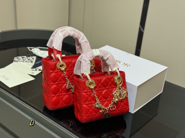 Dior Lady Dior Lambskin Handbag Premium Quality Upgrade Includes Folding Box - Image 7