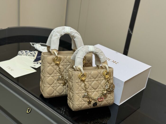 Dior Lady Dior Lambskin Handbag Premium Quality Upgrade Includes Folding Box - Image 9