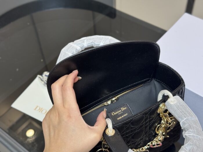 Dior Lady Dior Lambskin Quilted Handbag - Premium Edition Upgrade - Image 4