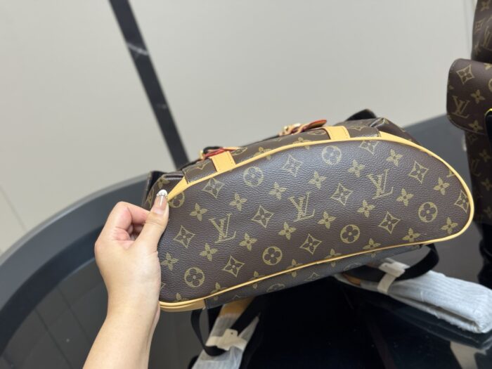 Louis Vuitton Classic Fabric Backpack Understated And Elegant Superb Texture - Image 8