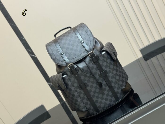 Louis Vuitton Classic Fabric Backpack Understated And Elegant Superb Texture - Image 13