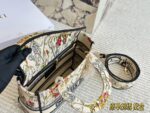 Dior 25Ss New Year'S New Arrival Embroidered Lady Dior Bag Authentic Jacquard Edition Embroidered Wide Shoulder Strap Casual Elegance - Image 9