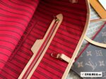 Louis Vuitton Neverfull White Check Pink Lining Extra Large Capacity Detachable Mother-Daughter Bag Commuter Mummy Bag - Image 9