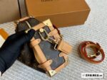 Louis Vuitton Cruise23 Side Trunk Monogram Metal Futuristic Soft-Body Handbag - Image 3