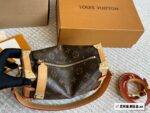 Louis Vuitton Cruise23 Side Trunk Monogram Metal Futuristic Soft-Body Handbag - Image 4