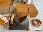 Louis Vuitton Cruise23 Side Trunk Monogram Metal Futuristic Soft-Body Handbag - Image 6
