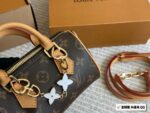 Louis Vuitton Ss2022 Speedy Nano Vintage Monogram, Yellow Leather, Detachable Adjustable Shoulder Strap, Replica Edition (With Box) - Image 3