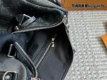 Louis Vuitton Keepall 35 Black & Silver Monogram Luggage Tag Wide Strap Bag - Image 6
