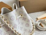 Louis Vuitton Bella Mini Bucket Bag Collection Monogram Perforated Calfskin Round Coin Purse Multi-Carry Bag - Image 2