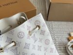Louis Vuitton Bella Mini Bucket Bag Collection Monogram Perforated Calfskin Round Coin Purse Multi-Carry Bag - Image 9