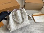 Louis Vuitton Bella Mini Bucket Bag Collection Monogram Perforated Calfskin Round Coin Purse Multi-Carry Bag - Image 11