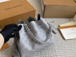 Louis Vuitton Bella Mini Bucket Bag Collection Monogram Perforated Calfskin Round Coin Purse Multi-Carry Bag - Image 15