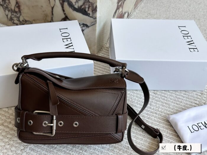 Loewe Puzzle Biker Style Waist Strap Design Geometric Bag - Image 6