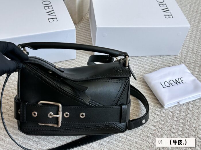 Loewe Puzzle Series Biker Style Waist Belt Design Geometric Bag - Image 1
