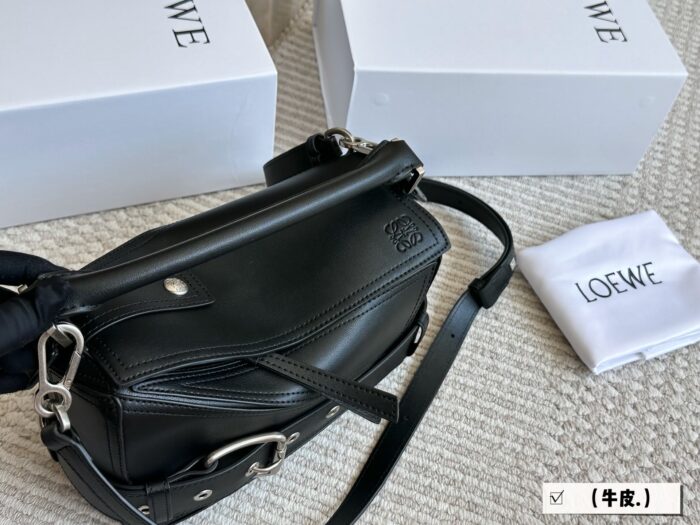Loewe Puzzle Series Biker Style Waist Belt Design Geometric Bag - Image 3