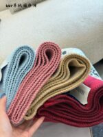 Burberry Wool Scarf - Blue/Pink Narrow Style - Image 14