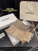 Loewe Enhanced Edition Cashmere Scarf - Latte Colour Stylish, Sophisticated, And Grand