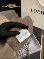 Loewe Enhanced Edition Cashmere Scarf - Latte Colour Stylish, Sophisticated, And Grand - Image 5