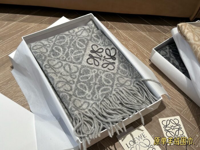 Loewe Cashmere Scarf Delicate Colour Palette Soft And Comfortable Complete With Gift Box - Image 1