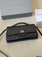 Balenciaga Belair Genuine Leather Underarm Bag - Large Capacity - Image 5