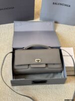 Balenciaga Belair Genuine Leather Underarm Bag - Large Capacity - Image 11