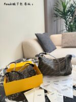 Fendi A Simply Fendi Bag Two Adjustable Strap Lengths Underarm/Crossbody Carry Lightweight Versatile Ample Capacity