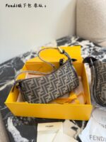 Fendi A Simply Fendi Bag Two Adjustable Strap Lengths Underarm/Crossbody Carry Lightweight Versatile Ample Capacity - Image 7