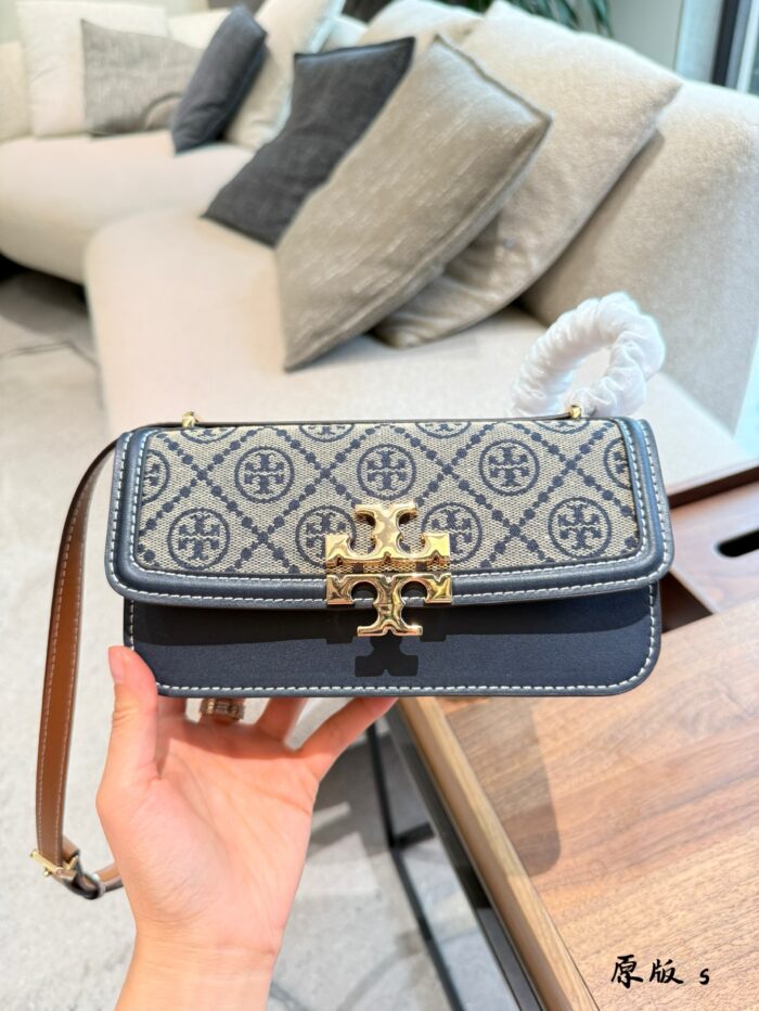 Tory Burch Eleanor Vintage Print Tofu Bag – Versatile Shoulder Crossbody Beauty - Image 1