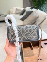 Tory Burch Eleanor Vintage Print Tofu Bag – Versatile Shoulder Crossbody Beauty - Image 5