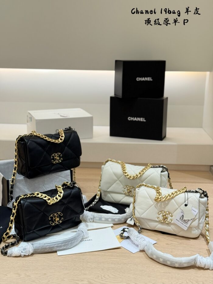 Chanel 19 Bag Lambskin Quilted Chain Bag: Effortlessly Chic And Versatile. - Image 1