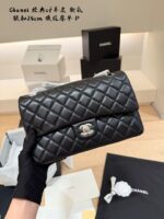 Chanel Classic Cf Lambskin Quilted Double C Logo Shoulder Bag - Image 4