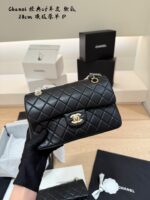 Chanel Cf Series Lambskin Quilted Double C Logo Shoulder Bag - Image 3