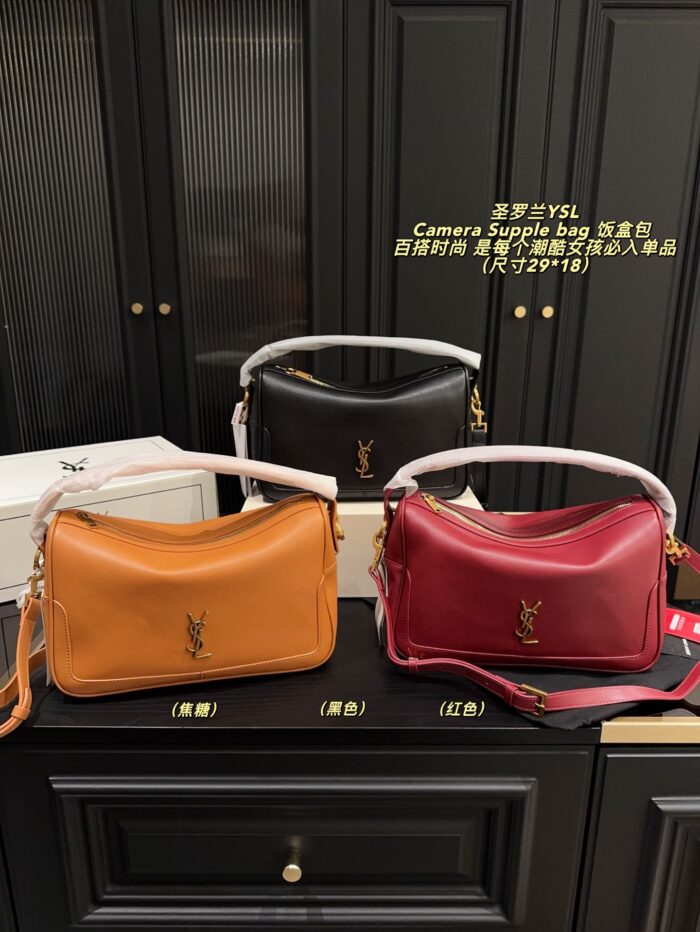 Yves Saint Laurent Camera Supple Bag Lunchbox Bag Versatile And Fashionable Lightweight Leather And Chain Combination Prevents Shoulder Strain - Image 10
