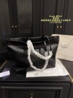 Prada Tote Bag Luxurious Texture, Generous Capacity, Robust Build Effortlessly Relaxed Aesthetic - Image 3