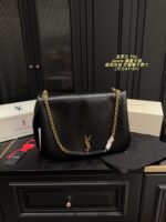 Yves Saint Laurent Jamie Flap Bag Minimalist Design Lightweight Leather-Chain Combination Doesn'T Dig Into Shoulders