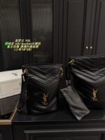 Yves Saint Laurent Niki Bucket Genuine Leather Bag Retro Elegance Impressive Capacity Effortlessly Versatile For Both Casual And Formal Wear - Image 3