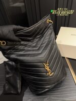 Yves Saint Laurent Niki Bucket Genuine Leather Bag Retro Elegance Impressive Capacity Effortlessly Versatile For Both Casual And Formal Wear - Image 8
