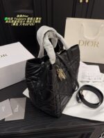 Dior Toujours Vertical Native Bag Genuine Leather Basket Bag Design Adjustable Shoulder Strap Portable - Image 4