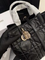 Dior Toujours Vertical Native Bag Genuine Leather Basket Bag Design Adjustable Shoulder Strap Portable - Image 8