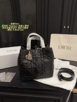 Dior Toujours Vertical Native Bag Genuine Leather Basket Bag Design Adjustable Shoulder Strap Portable - Image 15