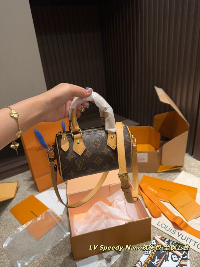 Louis Vuitton Speedy Nano Pillow Bag Full Metal Hardware Accommodates Iphone 16 Pro Variable Code Chip - Image 2