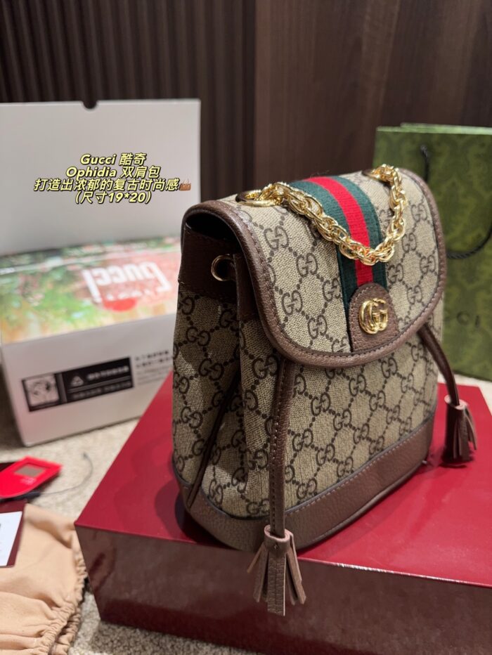 Gucci Ophidia Vintage-Inspired Backpack - Image 4