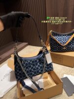 Coach Juliet Upgraded Denim Shoulder Bag Stylish, Elegant And Versatile - Image 5