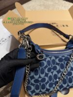 Coach Juliet Upgraded Denim Shoulder Bag Stylish, Elegant And Versatile - Image 7