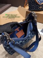 Coach Juliet Upgraded Denim Shoulder Bag Stylish, Elegant And Versatile - Image 8