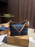 Coach Chloé Wander Bag - Enhanced Edition Monogram And Brown/Black Combination Handheld, Crossbody, Or Shoulder Carry Generous Capacity Zip Closure