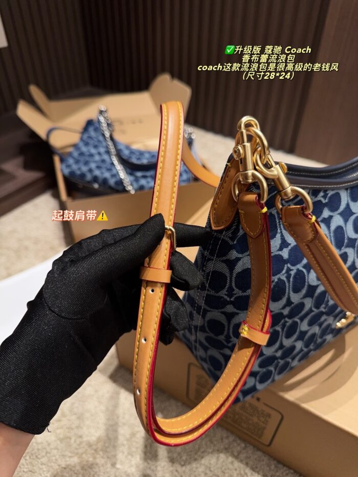Coach Chloé Wander Bag - Enhanced Edition Monogram And Brown/Black Combination Handheld, Crossbody, Or Shoulder Carry Generous Capacity Zip Closure - Image 4
