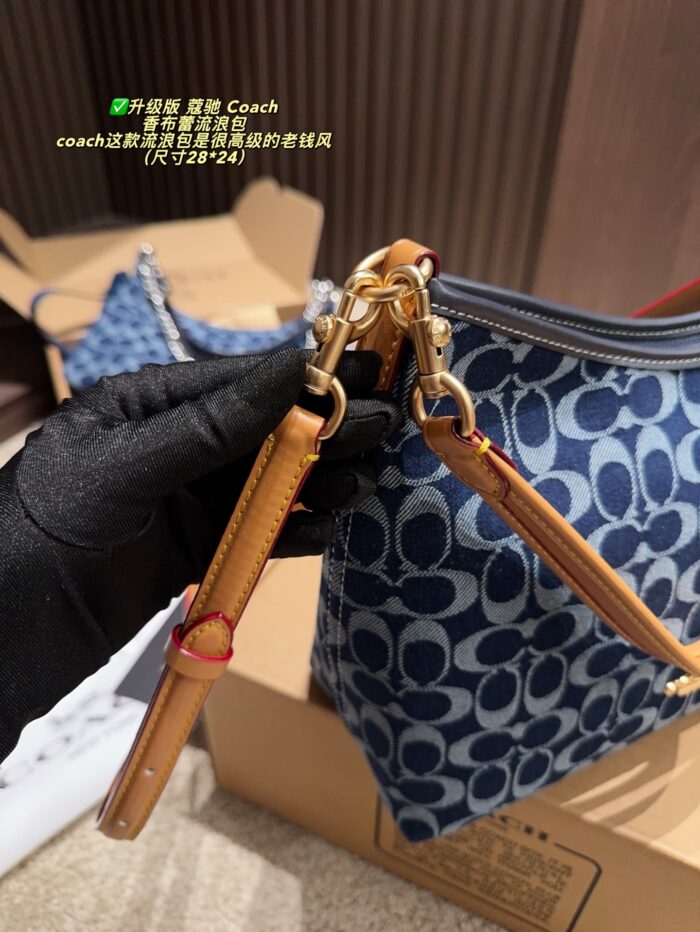 Coach Chloé Wander Bag - Enhanced Edition Monogram And Brown/Black Combination Handheld, Crossbody, Or Shoulder Carry Generous Capacity Zip Closure - Image 5